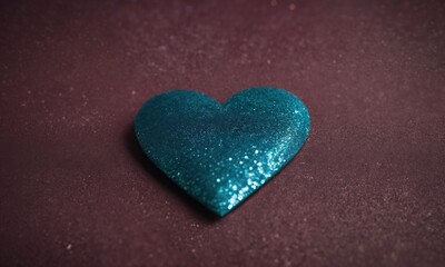 Obraz premium Love Heart shiny glitter background