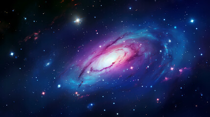 Obraz na płótnie Canvas Cosmic illustration showing vibrant cosmic background