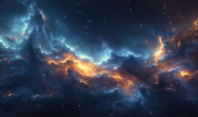 Fototapeta premium beautiful mystical universe, stars and galaxies. photorealistic image