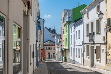 Obraz premium Architecture in the town of Foz, Spain