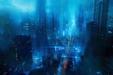 Blue Future City.