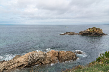 Rugged coast in Galicia, Spain