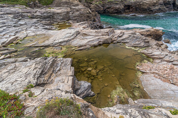 Rugged coast in Galicia, Spain