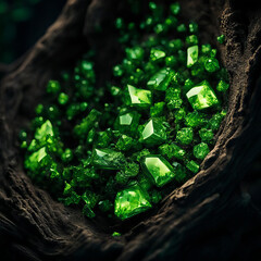 Crystal Green stones