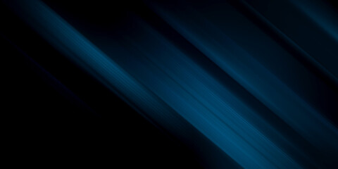 Obraz premium Illustration of light ray, stripe line with blue light, speed motion background