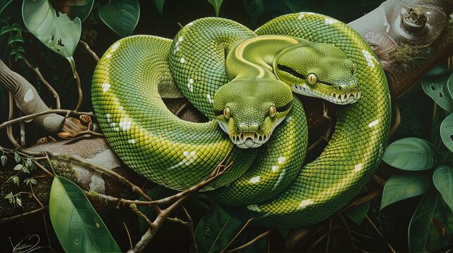 Green tree python