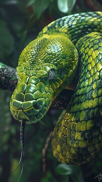 Green tree python