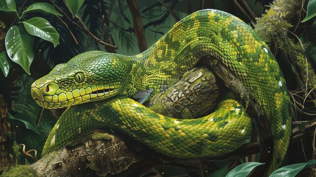 Green tree python