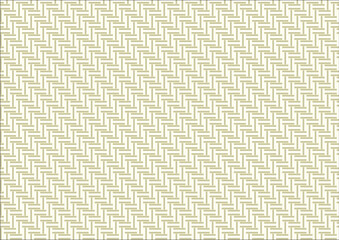 日本の伝統紋様 三崩し、網代、檜垣のシームレスパターン 黄