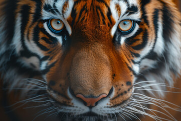 Close-up of a tiger's face