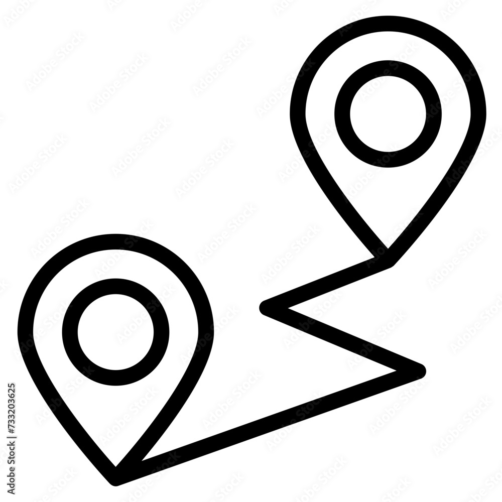 Fototapete location pin icon. map pin place marker. location icon. map marker pointer icon set. gps location sy
