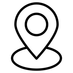 Location pin icon. Map pin place marker. Location icon. Map marker pointer icon set. GPS location symbol collection.
