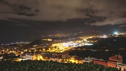 View of the city of puerto de la cruz