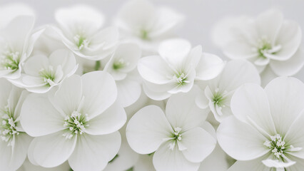delicate white spring flowers