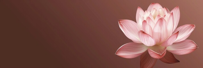 Obraz na płótnie Canvas beautiful lotus flower illustration, material for banner and background