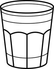 Espresso Outline Illustration Vector