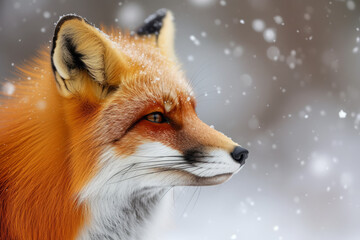 Obraz premium Red Fox Portrait Wildlife Serene Nature