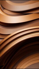 Brown Vertical Background of Geometric Shapes. Abstract motion, two-color, AI-generated Illustration