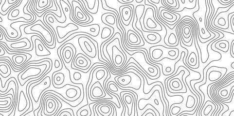 Abstract white topography vector background. Topographic map. Geographic mountain relief. counter map wavy line paper textrue. grid curve line abstract vector illustration