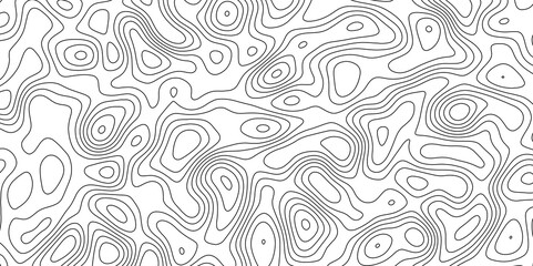 Abstract white topography vector background. Topographic map. Geographic mountain relief. counter map wavy line paper textrue. grid curve line abstract vector illustration