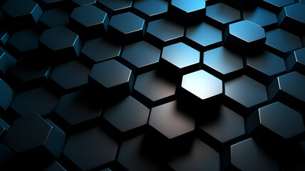 Dark Hexagon Wallpaper: Intriguing Background with Hexagonal Patterns