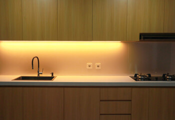 dim atmosphere in the kitchen