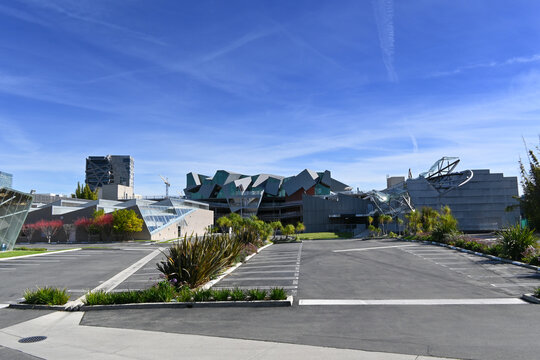 CULVER CITY, CALIFORNIA - 28 JAN 2024: Hayden Tract a modern industrial complex. Home to many film, media, and advertising firms, and technology companies.
