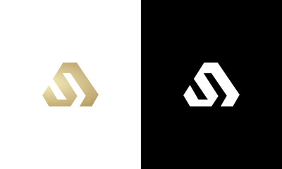 initial S monogram logo design vector