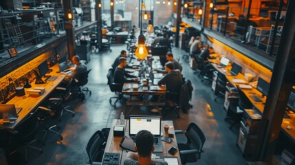 Obraz premium Digital Entrepreneurship Hub: Business Innovation Unleashed