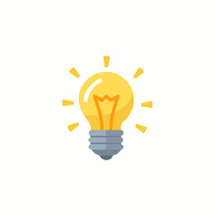 light bulb idea icon