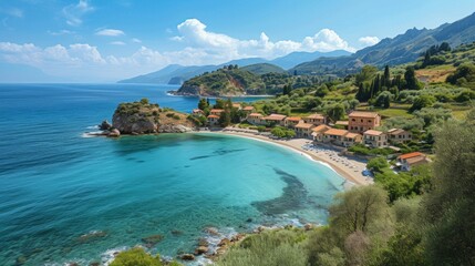 Fototapeta na wymiar Mediterranean Seaside Village
