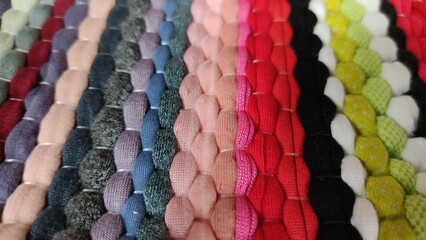 close up of colorful rope