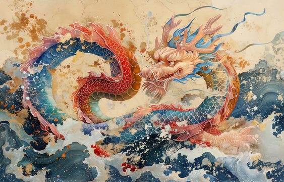 Chinesischer Loong Drache, China Mystik