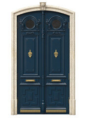 Entrance classic doors for the house