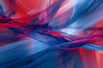 Stylish corrugated motion high-grade red blue mixed fluid gradient abstract background.