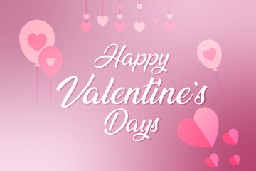 Happy Valentine's Days 2024 Grainy Gradient Background Element Vector