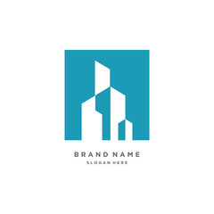 Building logo design element vector idea with creative simple idea