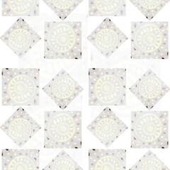 Abstract shapes seamless pattern. Abstract ethnic tile print.