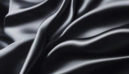 Abstract luxury shiny black silk satin texture background