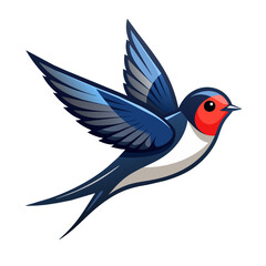 Fototapeta premium Swallow bird icon. Cartoon of swallow bird vector icon for web design isolated on white background