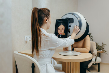 Computer diagnostics of facial skin