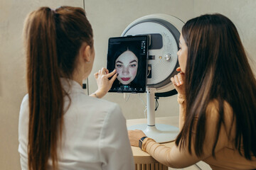 Computer diagnostics of facial skin