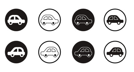 自動車　アイコンセット　シンプル