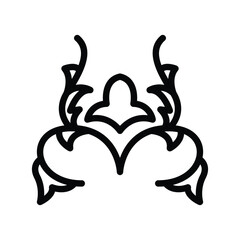 Islamic ornaments icon or logo design isolated sign symbol vector illustration - high quality line style vector icon