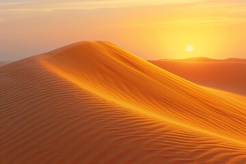 Fototapeta na wymiar Vibrant Sand Dunes at Twilight