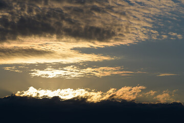 Beautiful morning sky, natural design element 