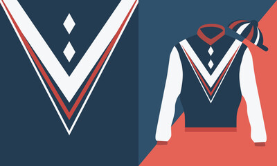 Traditional Jockey Silk T-shirt Design, Horse Racing Uniform Shirt Design, Vector Illustration
