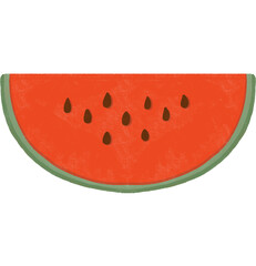 watermelon fruits illustration on transparent background