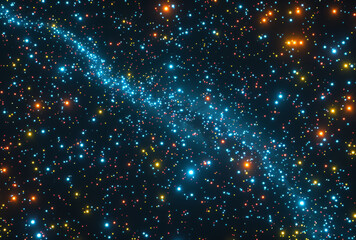 Obraz premium An image of a spacey background with a background of stars with lights.