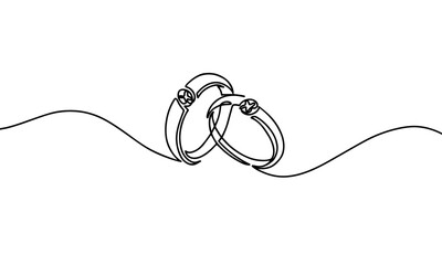 Obraz premium illustration of a ringing couple